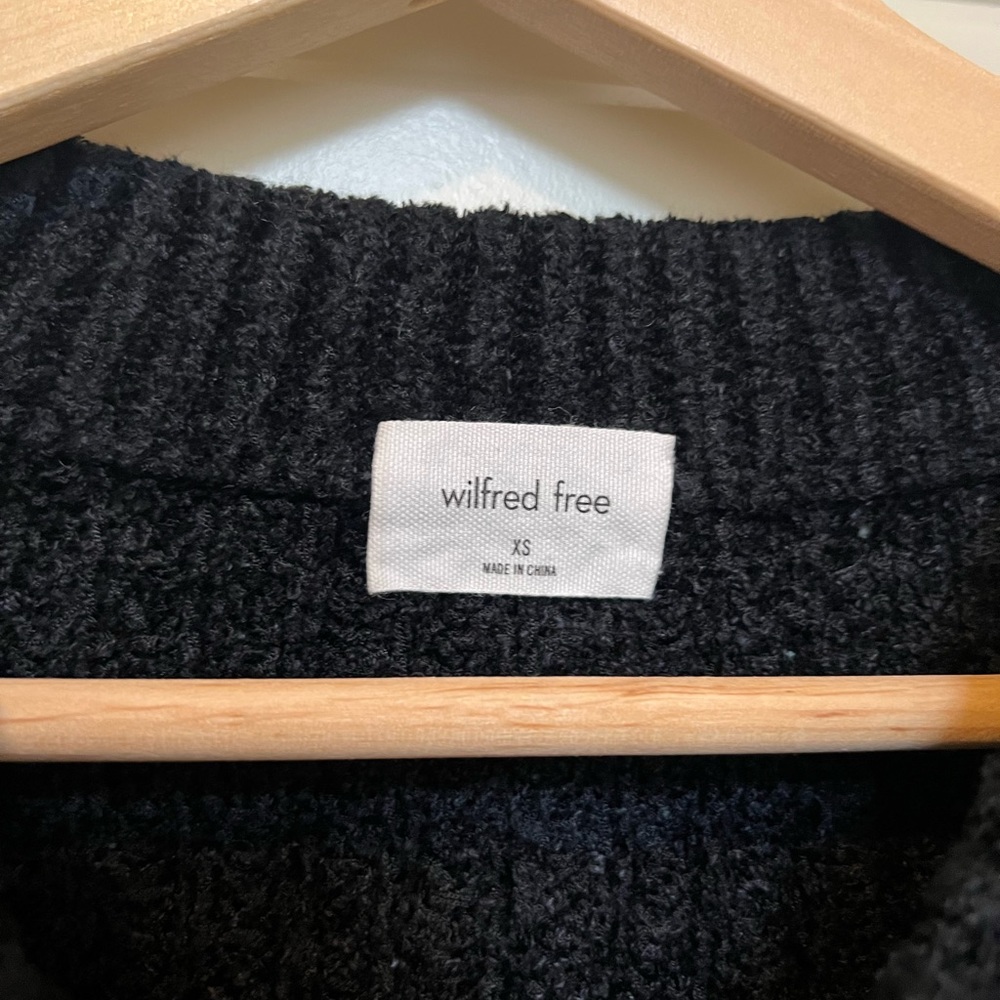 Wilfred Free Essential Chenille Sweater in Black - Picture 4 of 10